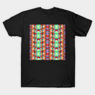 Multicolored pixels T-Shirt